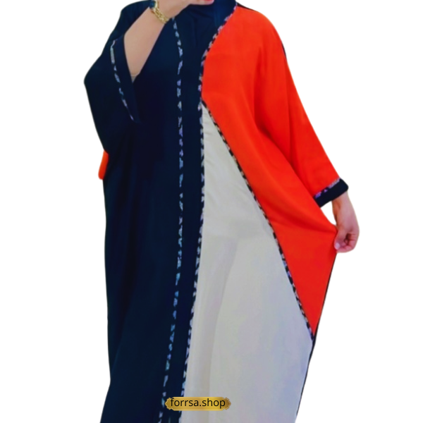 عبايات ثوب روزا باللسطراس مع الشال